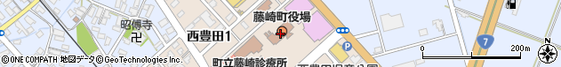 青森県南津軽郡藤崎町周辺の地図