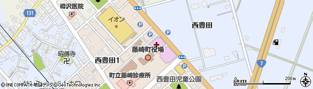 藤崎町文化センター周辺の地図