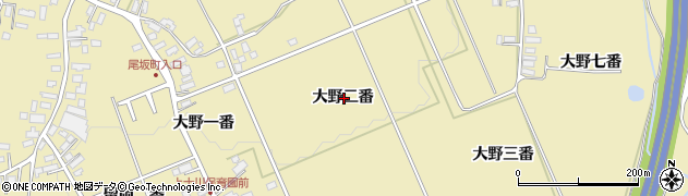 青森県黒石市上十川大野二番周辺の地図