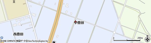 青森県藤崎町（南津軽郡）藤崎（中豊田）周辺の地図