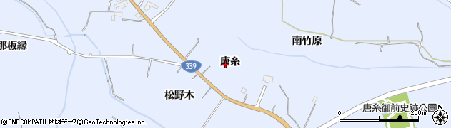 青森県藤崎町（南津軽郡）藤崎（唐糸）周辺の地図