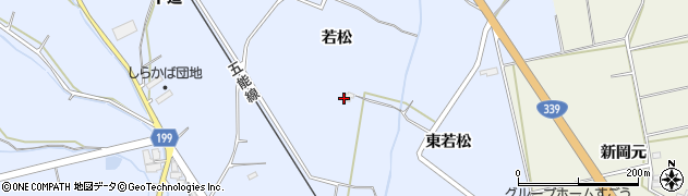 青森県藤崎町（南津軽郡）藤崎（若松）周辺の地図