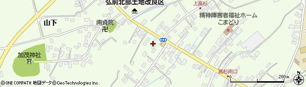 青森県弘前市高杉神原267周辺の地図