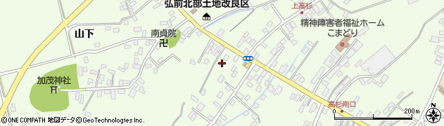 青森県弘前市高杉神原268周辺の地図