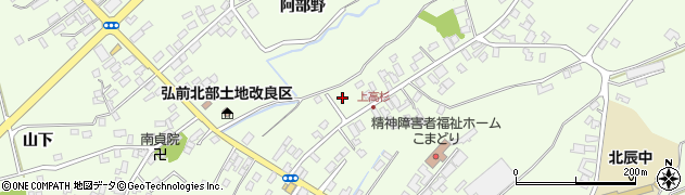 青森県弘前市高杉阿部野34周辺の地図