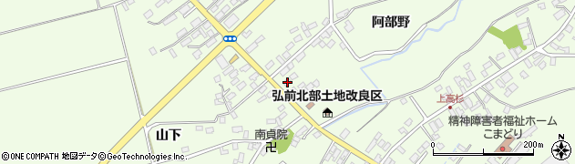 青森県弘前市高杉阿部野13周辺の地図