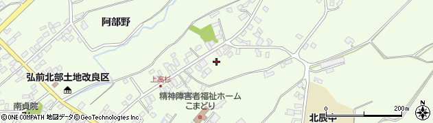 青森県弘前市高杉五反田263周辺の地図