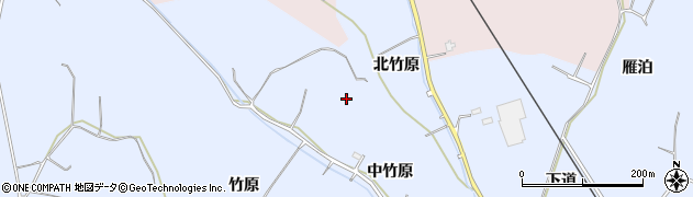 青森県藤崎町（南津軽郡）藤崎（中竹原）周辺の地図
