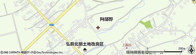 青森県弘前市高杉周辺の地図