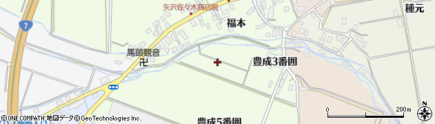 青森県南津軽郡藤崎町矢沢周辺の地図