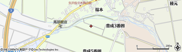 青森県藤崎町（南津軽郡）矢沢周辺の地図