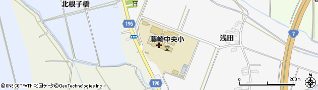 藤崎町立藤崎中央小学校周辺の地図