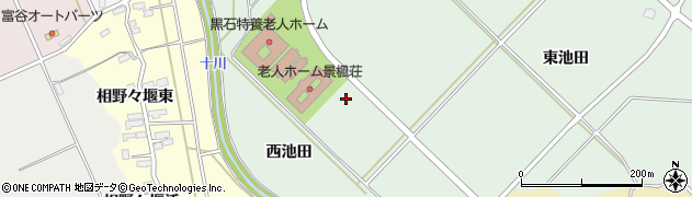 青森県黒石市赤坂（池田）周辺の地図