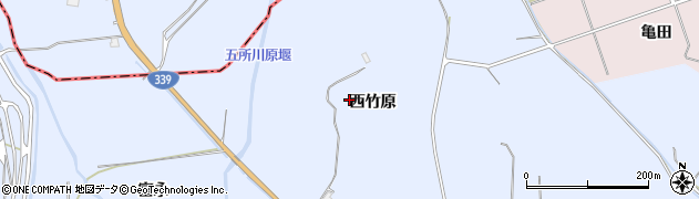 青森県藤崎町（南津軽郡）藤崎（西竹原）周辺の地図