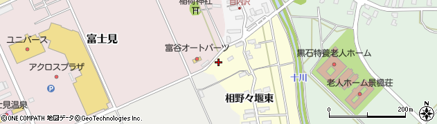 青森県黒石市上目内澤堀合周辺の地図