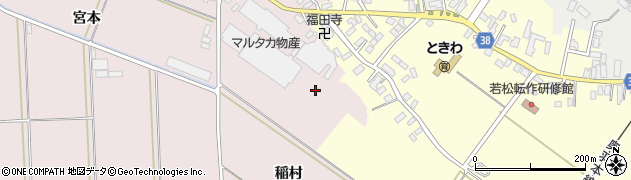 青森県南津軽郡藤崎町榊周辺の地図