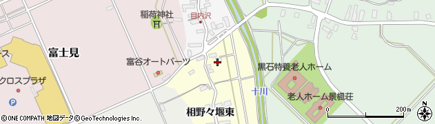 青森県黒石市上目内澤（村ヨリ東赤坂道添）周辺の地図