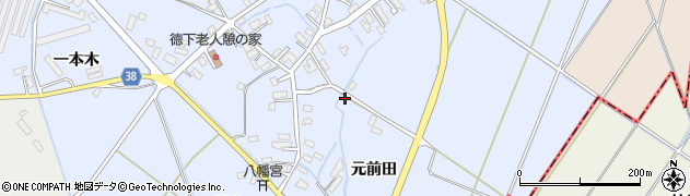 青森県南津軽郡藤崎町徳下元前田32周辺の地図