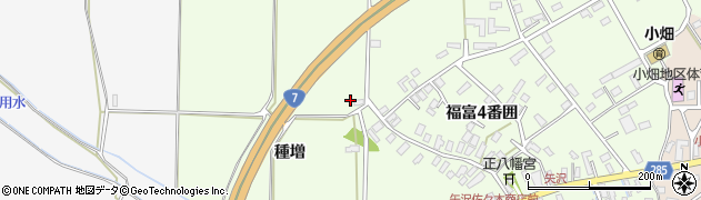 青森県藤崎町（南津軽郡）矢沢（種増二番囲）周辺の地図