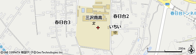 青森県三沢市春日台周辺の地図