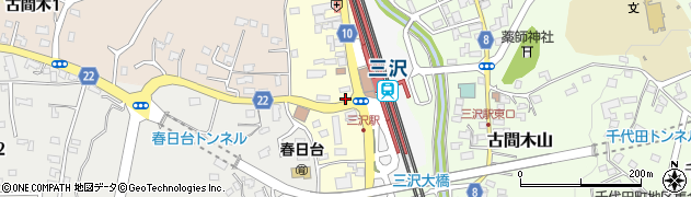 ニッポンレンタカー三沢駅前営業所周辺の地図