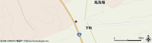 青森県十和田市馬洗場下町82周辺の地図