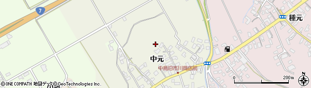 青森県藤崎町（南津軽郡）中島（中元）周辺の地図