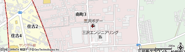三沢ボデー周辺の地図