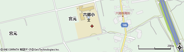 青森県黒石市三島（宮元）周辺の地図