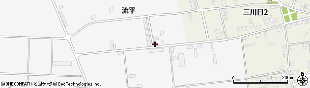 青森県三沢市三沢（流平）周辺の地図