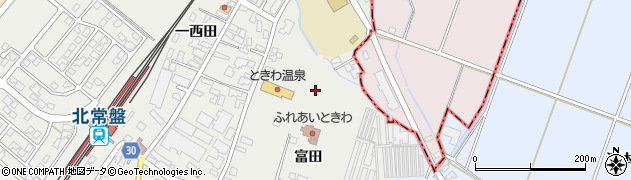 青森県藤崎町（南津軽郡）常盤（富田）周辺の地図