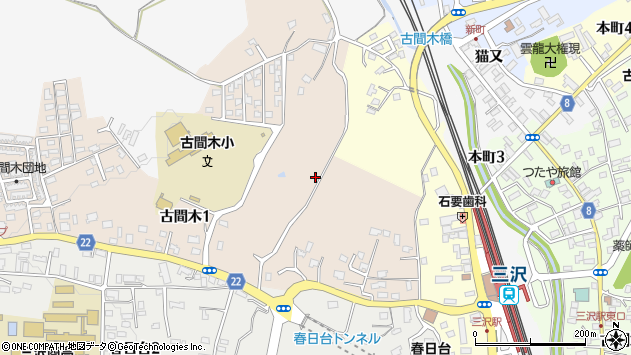 〒033-0051 青森県三沢市古間木の地図