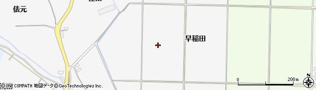 青森県藤崎町（南津軽郡）水沼（早稲田）周辺の地図