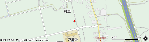 青森県黒石市三島周辺の地図