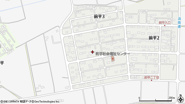 〒033-0143 青森県三沢市前平の地図