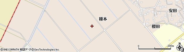 青森県黒石市西馬場尻（種本）周辺の地図