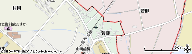 青森県藤崎町（南津軽郡）増館（若柳）周辺の地図