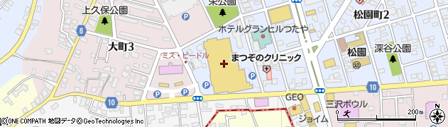 ダイソーとうてつ三沢店周辺の地図