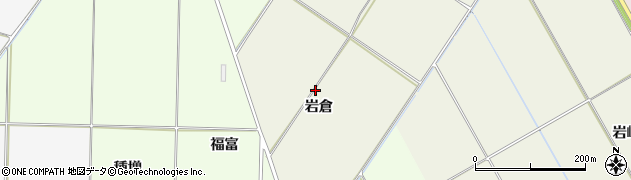 青森県藤崎町（南津軽郡）中島（岩倉）周辺の地図