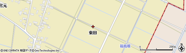 青森県藤崎町（南津軽郡）福島（東田）周辺の地図