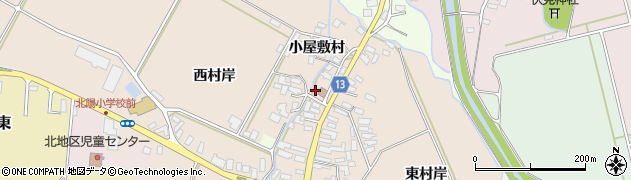 青森県黒石市小屋敷（小屋敷村）周辺の地図