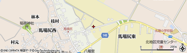 青森県黒石市馬場尻東9周辺の地図