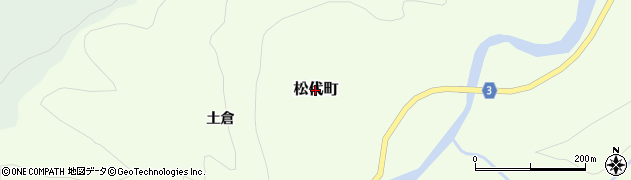 青森県鰺ヶ沢町（西津軽郡）松代町周辺の地図