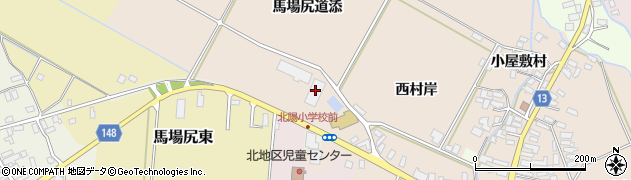 青森県黒石市小屋敷（馬場尻道添）周辺の地図