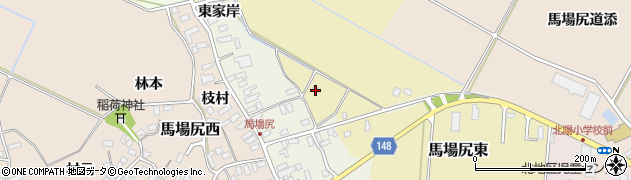 青森県黒石市馬場尻東184周辺の地図