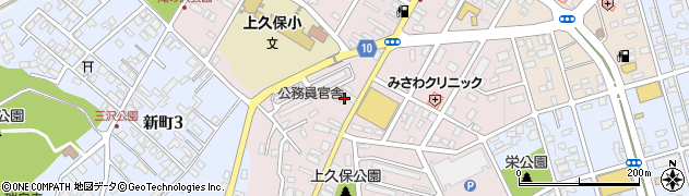 青森県三沢市大町周辺の地図