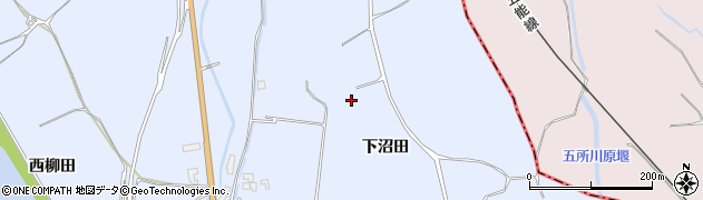 青森県北津軽郡板柳町飯田下沼田周辺の地図