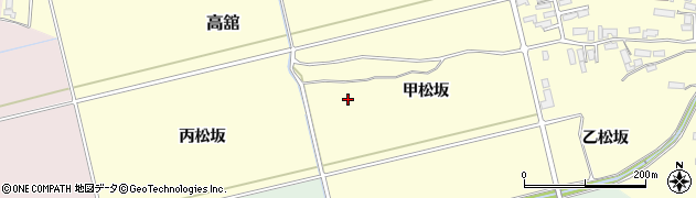 青森県黒石市高舘（甲松坂）周辺の地図