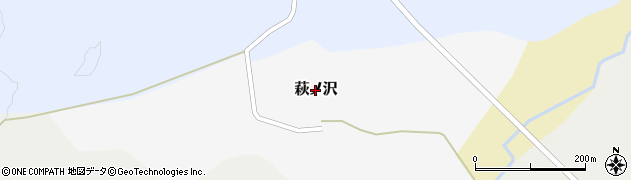青森県七戸町（上北郡）萩ノ沢周辺の地図
