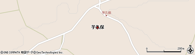 青森県十和田市大沢田（芋久保）周辺の地図